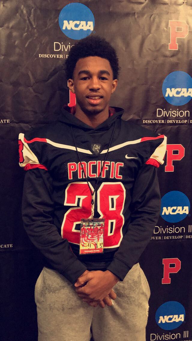 Christopher Goosby full scholarship to Pacific University