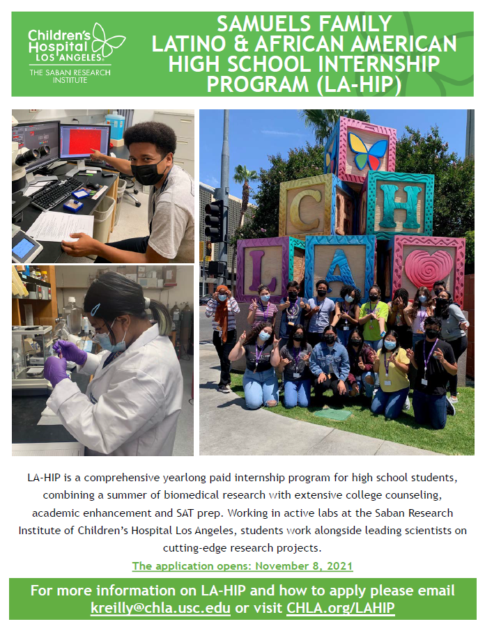 LA-HIP High School Internship