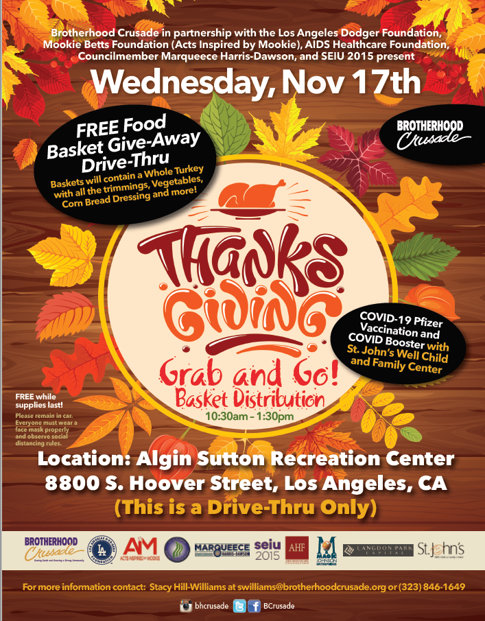 Thanksgiving Grab-and-Go Basket Distribution