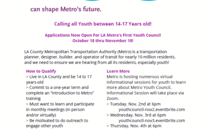 Metro Youth Council Opportunity