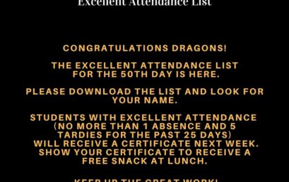 50th Day Attendance Recognition