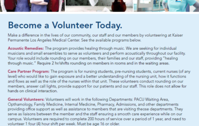 Hospital Volunteering Opportunity